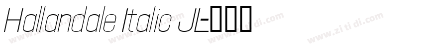 Hallandale Italic JL字体转换